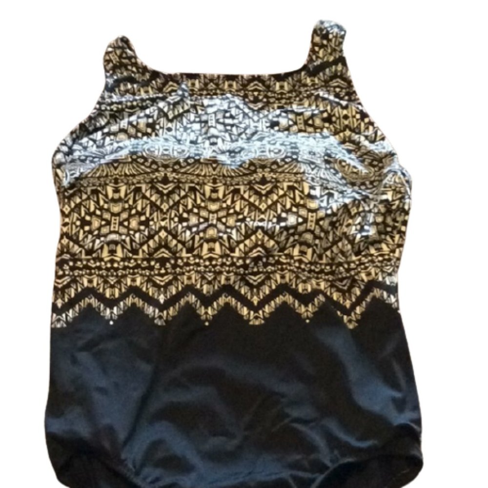 Black & white swim suit